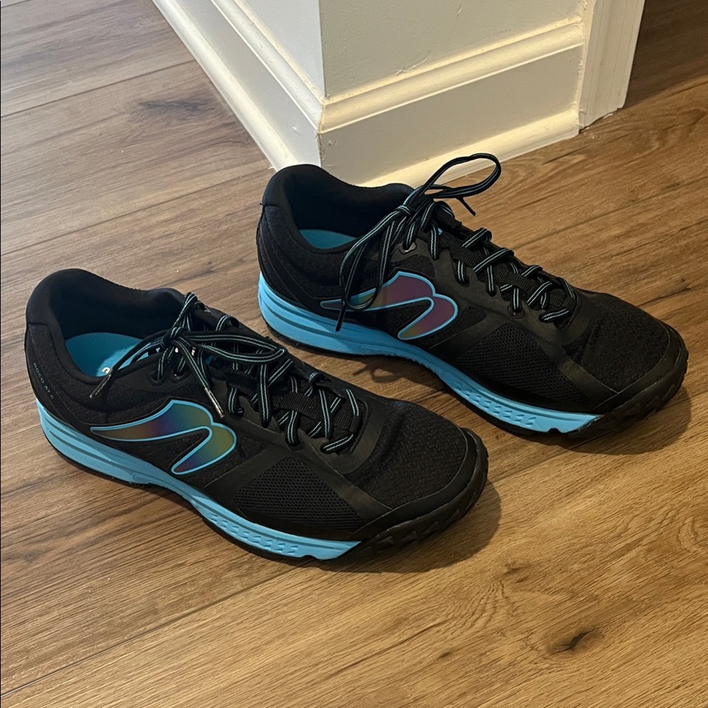 Newton Black and Blue Running Shoes